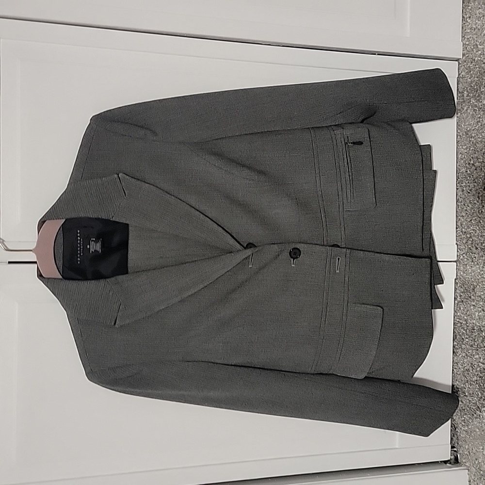 Apostrophe Women's Charcoal Gray Pantsuit Jacket